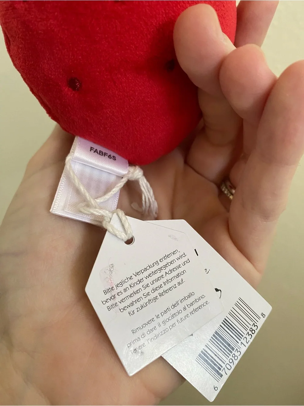 Jellycat Fabulous Strawberry